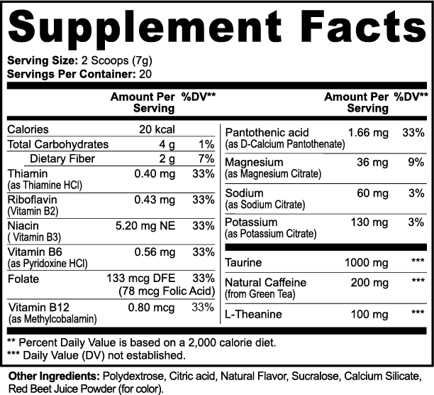 'PRE BATTLE' PRE-WORKOUT (Strawberry Shortcake)