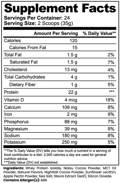 Warriors Whey Protein Isolate (Chocolate)